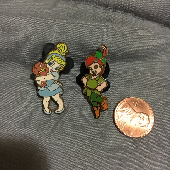 ⭕️ 3/$20! Disney toddler Cinderella & Peter Pan pins